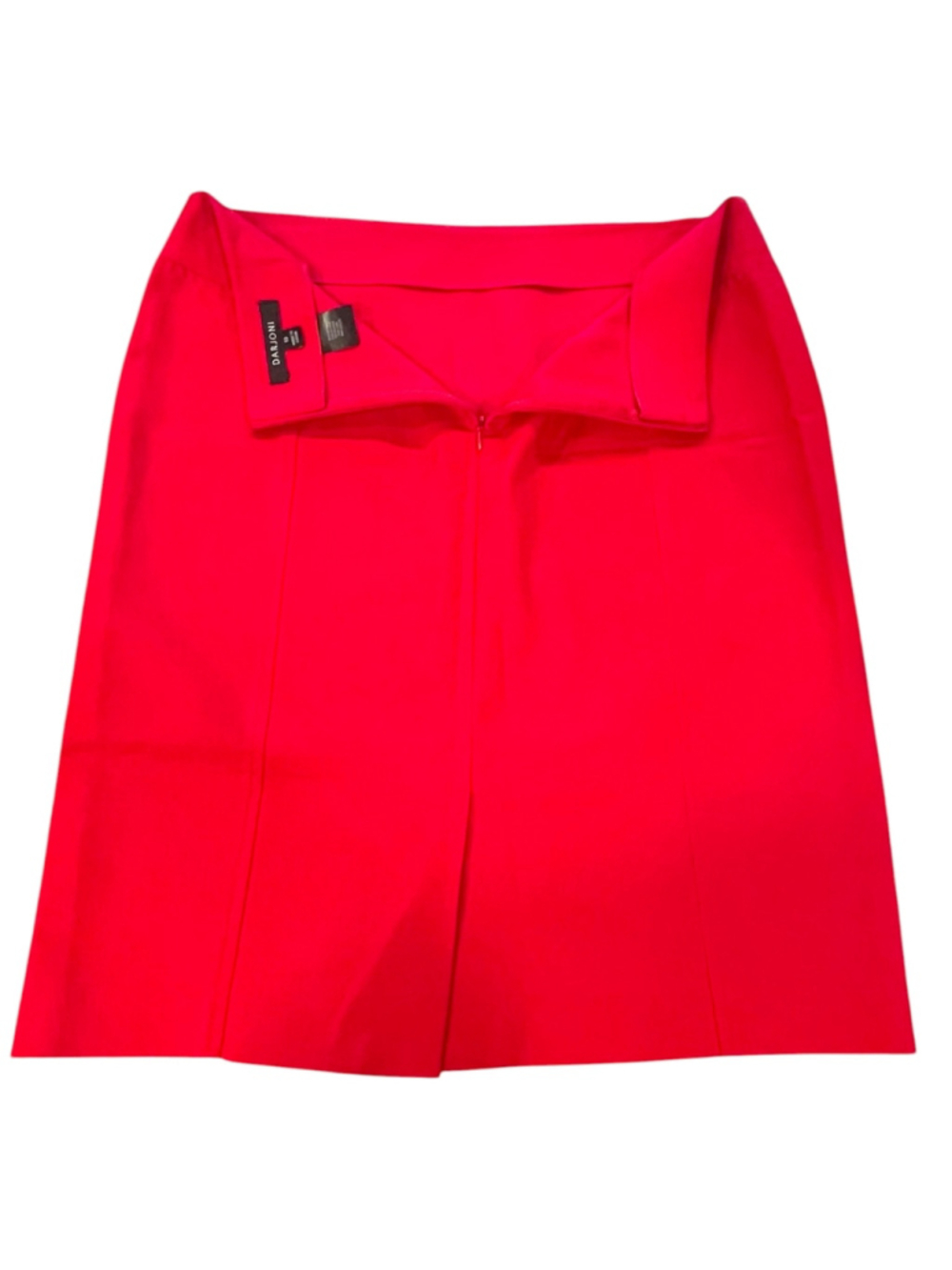Women's Size 10 Darjoni Pencil Skirt Kick Pleat Red Career Business - Picture 4 of 9